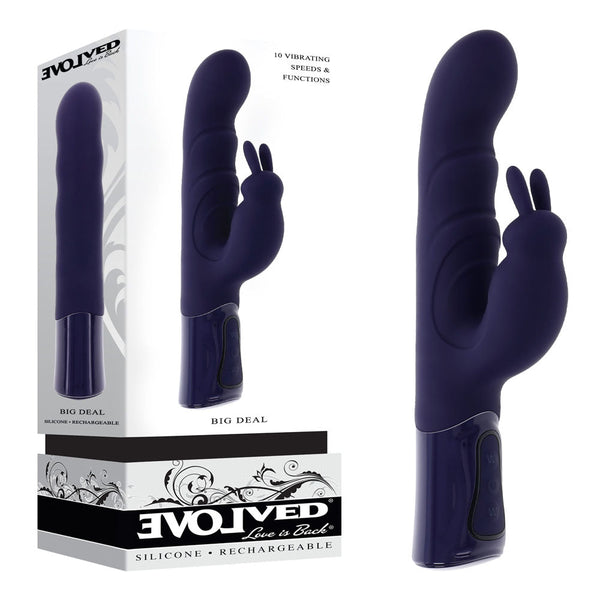 Evolved Big Deal Purple 25.7 Cm Usb Rechargeable Rabbit  Rabbit s