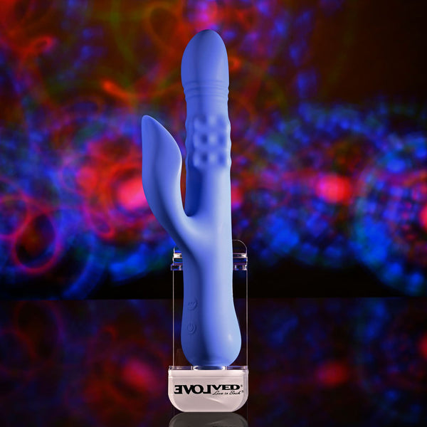 Evolved Pop Goes The O Purple 24.7 Cm Usb Rechargeable Thrusting & Bulging Rabbit  Rabbit s