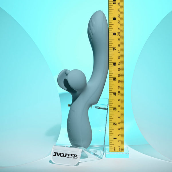 Evolved Take Your Flick Grey 24.1 Cm Usb Rechargeable  With Flicking Clitoral Stimulator G Spot s