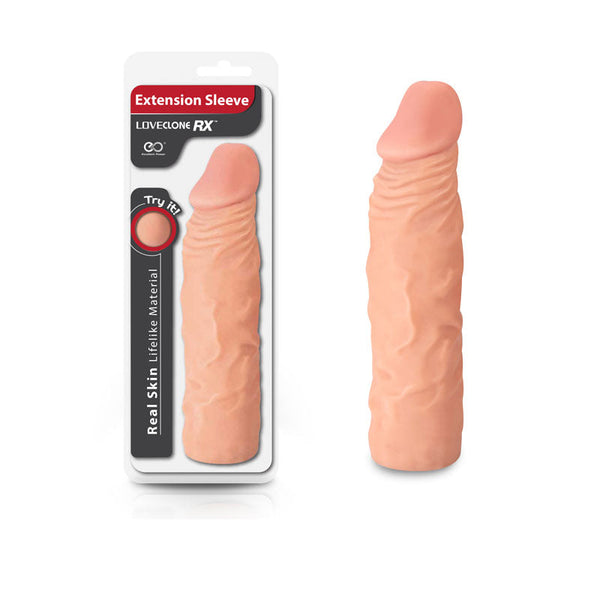 Loveclone Rx Extension Sleeve Flesh 20 Cm  Extender  Extenders & Enlargers