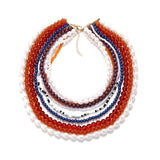 Veile Studios Bohemian Style Light Luxury Design Beaded Clavicle Chain Women's Necklace Necklaces & Pendants