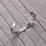 House Of Dasein C Shaped Opening Bracelet Handicraft Creative Engraving I Fucking Miss You Bitch Fetish Shirts & Tops