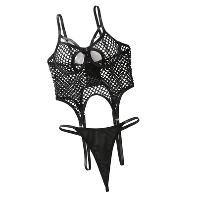 Hollowed Out Fishing Net Bra See Through Erotic Lingerie Underwear Bras & Bra Sets