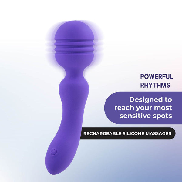 Xciter Purple 16.5 Cm Usb Rechargeable Massage Wand Massagers & Wands