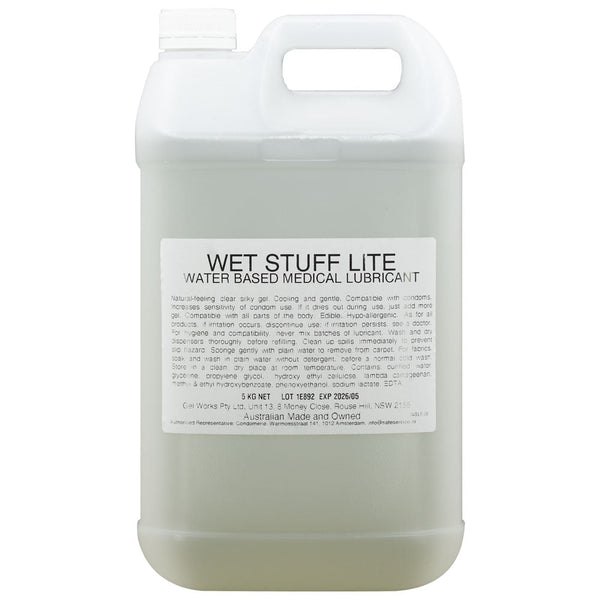 Wet Stuff Lite 5Kg Bottle Water Based Lubricant Tube Lubricants