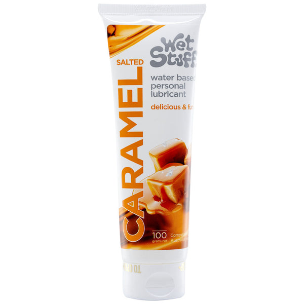 Wet Stuff Salted Caramel 100G Tube Flavoured Water Based Lubricant Gram Lubricants