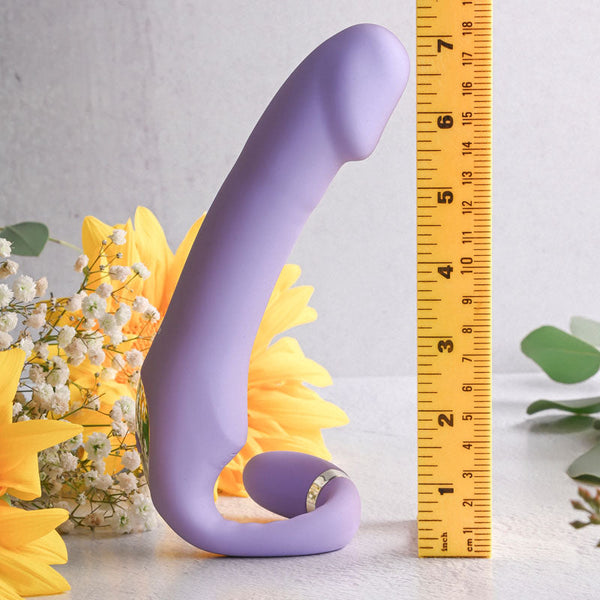 Gender X Orgasmic Orchid Lilac 19 Cm Usb Rechargeable Strapless Strap On Strap Ons