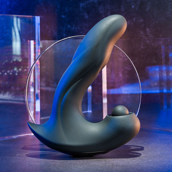 Gender X Mad Tapper Black Usb Rechargeable Double Tapping Vibrating Massager Vibrating Butt Plugs