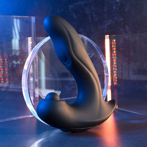 Gender X Mad Tapper Black Usb Rechargeable Double Tapping Vibrating Massager Vibrating Butt Plugs