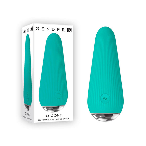 Gender X O Cone Blue 10.8 Cm (4.25'') Usb Rechargeable Bullet Bullets