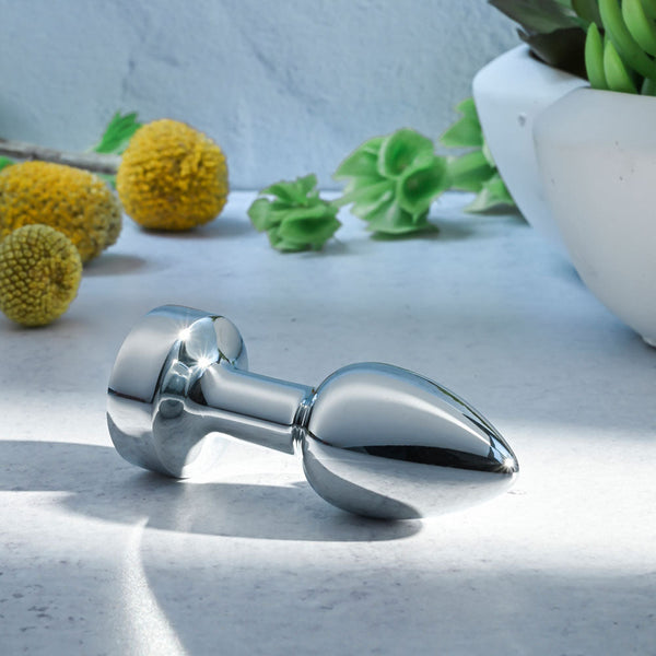 Gender X Rockin Metal Plug Mini Chrome 7.8 Cm Usb Rechargeable Vibrating Butt Vibrating Butt Plugs