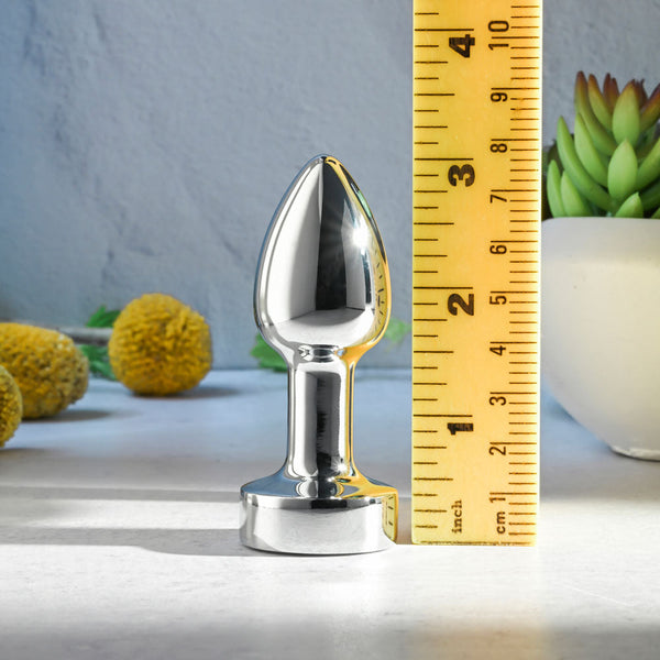 Gender X Rockin Metal Plug Mini Chrome 7.8 Cm Usb Rechargeable Vibrating Butt Vibrating Butt Plugs