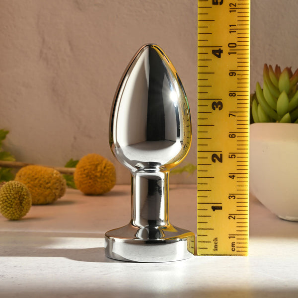 Gender X Rockin Metal Plug Xl Chrome 10.5 Cm Usb Rechargeable Vibrating Butt Vibrating Butt Plugs