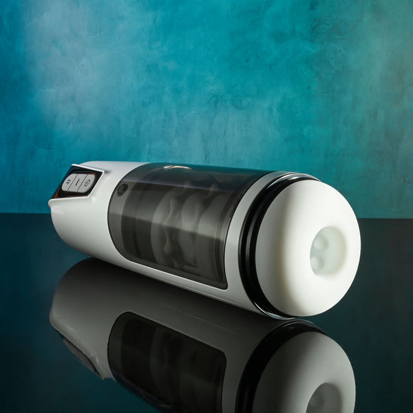 Features Dual Action Stroker With Independent Thrusting And Vibrating Motors For Fully Customizable Experience. Two Beaded Textured Rings That Up Down