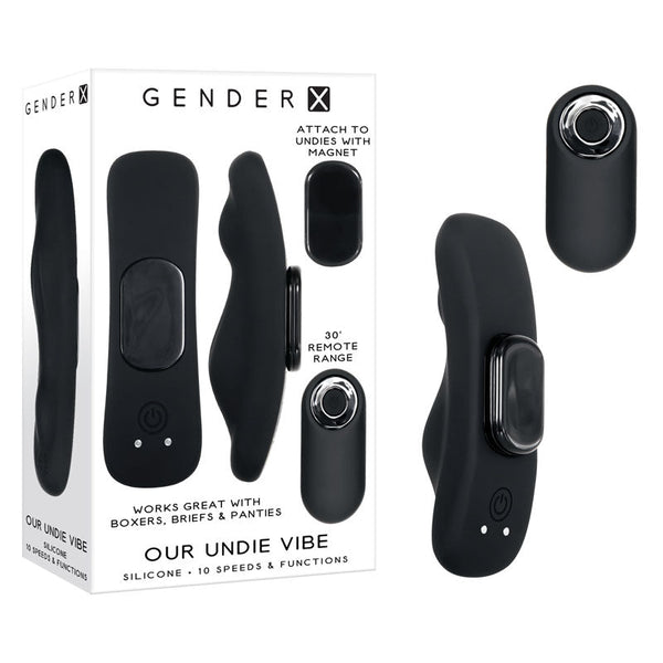 Gender X Our Undie Vibe Black Usb Rechargeable Panty Vibrating Panties