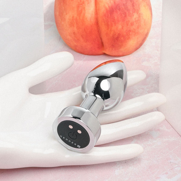 Gender X Rockin' Metal Plug Metallic 9.3 Cm Usb Rechargeable Butt Vibrating Butt Plugs