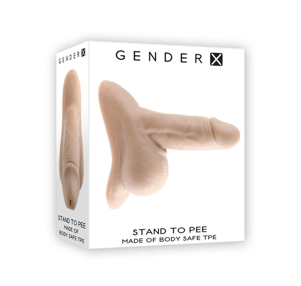 Gender X Stand To Pee Light Flesh Realistic Funnel Strap Ons