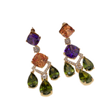 Earrings Veile Studios Droplet Pendant Sparkling Crystal Baroque Long Colour Block
