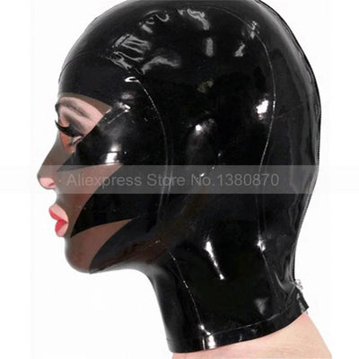 Cosplay Latex Mask Rubber Fetish Fashion Hood Unisex Handmade S Lm025 Hoods