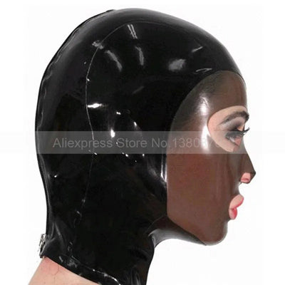 Cosplay Latex Mask Rubber Fetish Fashion Hood Unisex Handmade S Lm025 Hoods