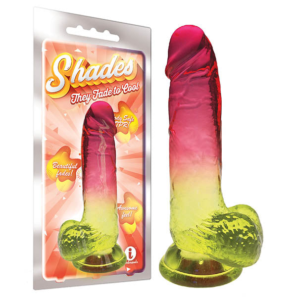 Shades 8'' Jelly Tpr Dong Pink 20.3 Cm Realistic Dildos