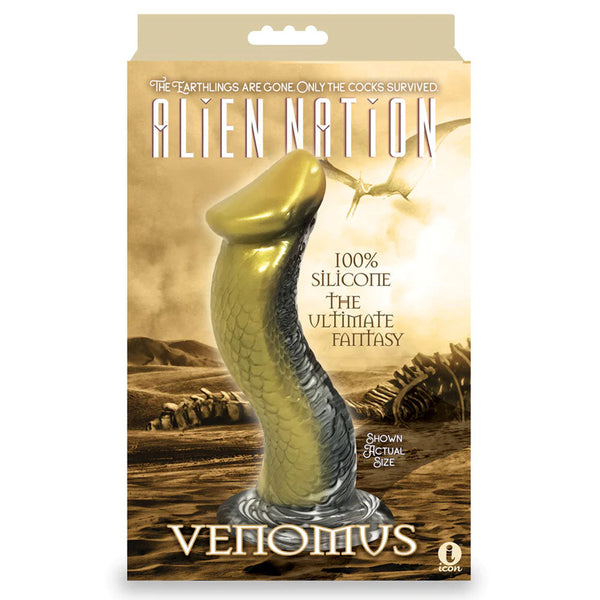 Alien Nation Venomus Gold 22.9 Cm Snake Fantasy Dong Fantasy Dildos
