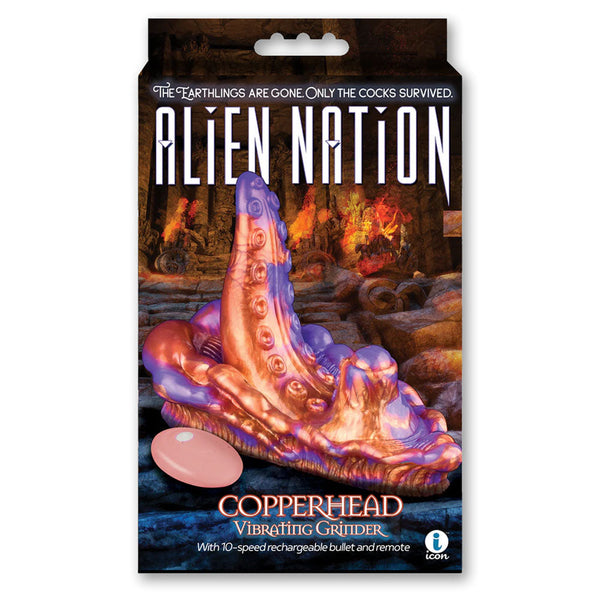 Alien Nation Copperhead Coloured Usb Rechargeable Vibrating Fantasy Grinder Pad With Remote Sex Grinders