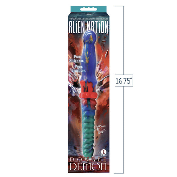 Alien Nation Double Demon Coloured 35 Cm Fantasy Dildo Fantasy Dildos