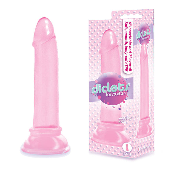 The 9'S Diclets Pink 17.8 Cm (7'') Dong Realistic Dildos