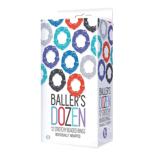 Baller's Dozen Beaded Individually Wrapped Pack Of 12  Rings