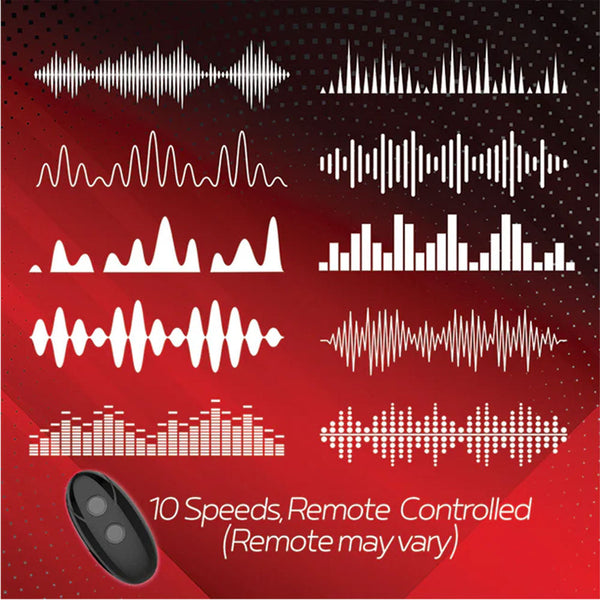 Red Dot Rings V1 Black Usb Rechargeable Vibrating  With Remote  Rings