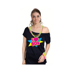 House Of Dasein I Love The 80S Black Womens Shirt Costume Ladies 1980S Fancy Dress Up Top Women's Costumes