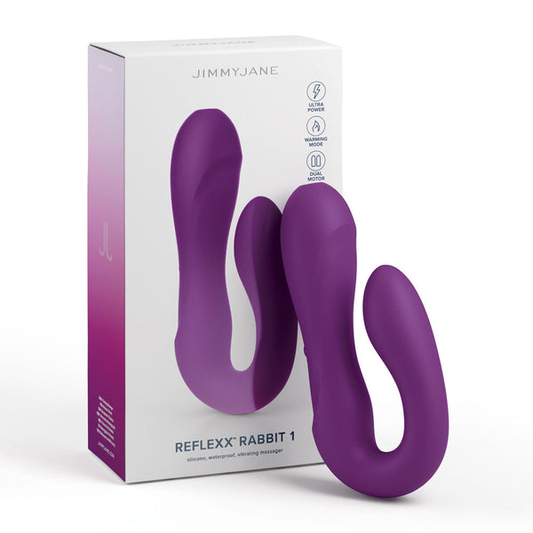 Jimmyjane Reflexx Rabbit 1 Purple Usb Rechargeable Dual  Rabbit s