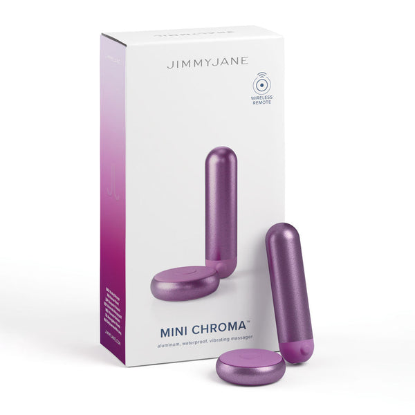Jimmyjane Mini Chroma Purple 7.8 Cm Usb Rechargeable Bullet With Wireless Remote Bullets