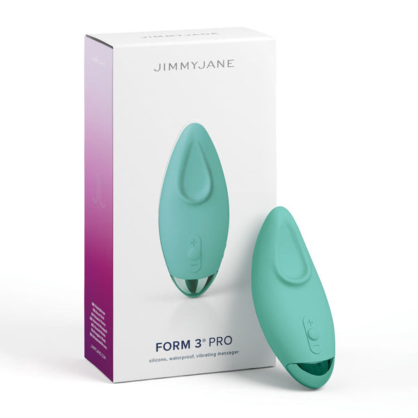 Jimmyjane Form 3 Pro Teal 10.2 Cm Usb Rechargeable Handheld Stimulator Massagers & Wands