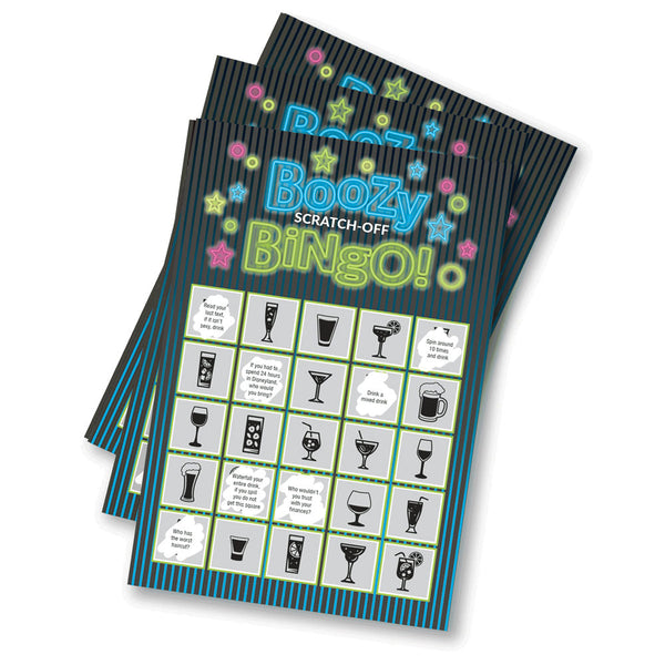 Boozy Bingo Drinking Scratcher Card Sex Games