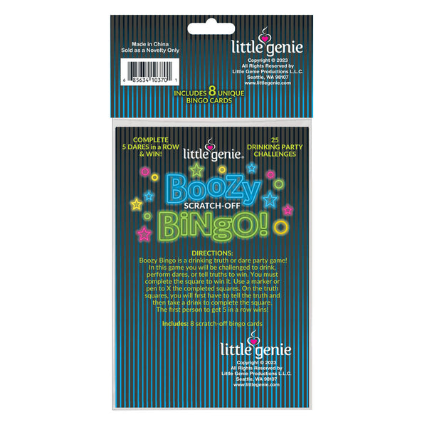 Boozy Bingo Drinking Scratcher Card Sex Games