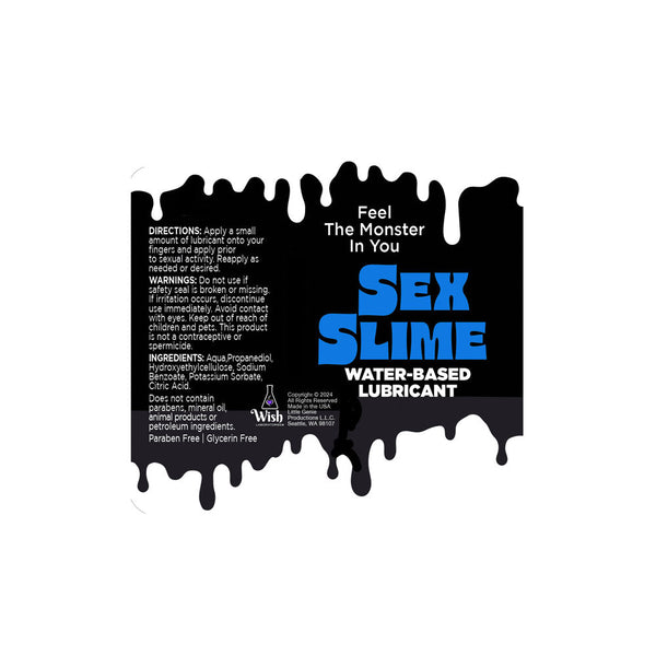 Sex Slime Blue Water Based Lubricant 60 Ml Bottle Lubricants