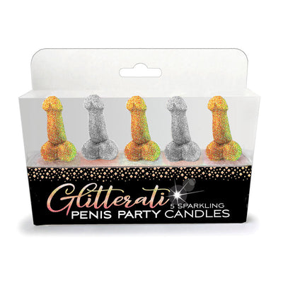 Glitterati  Party Candles Novelty 5 Pack Sensation Play