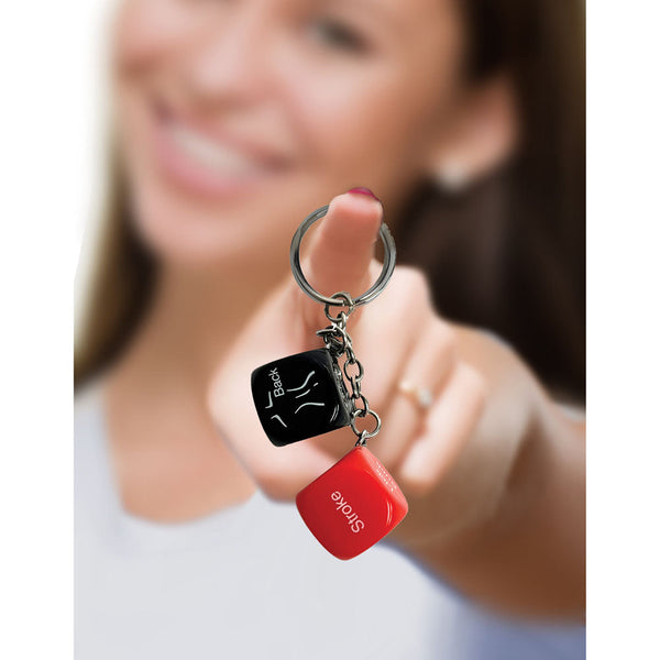 Super Fun Key Chain Sex Dice Erotic Novelty Keychain Party Gags & Tricks