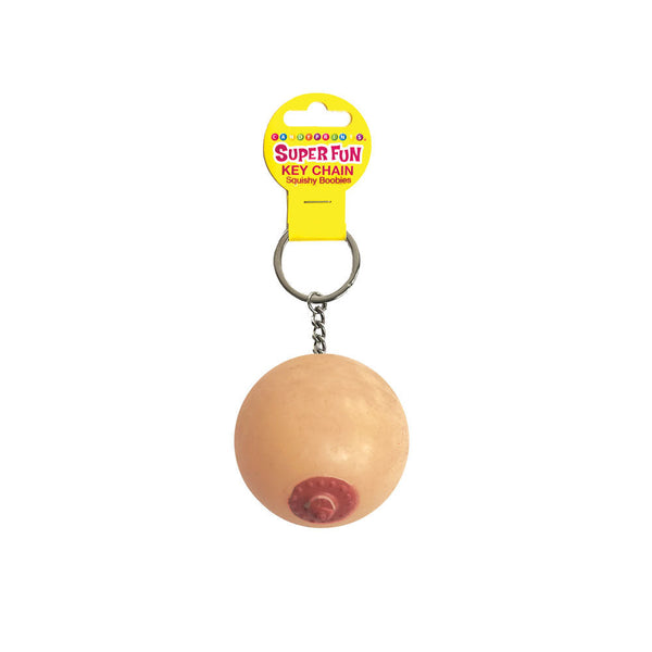 Super Fun Key Chain Squishy Boob Novelty Keychain Party Gags & Tricks