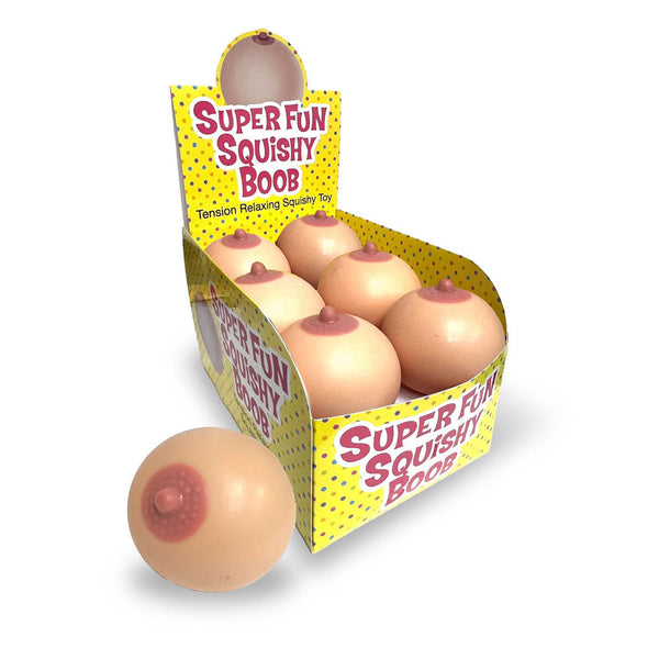 Super Fun Squishy Boobs Counter Display Boobie Stress Balls Of 12 Sex Games