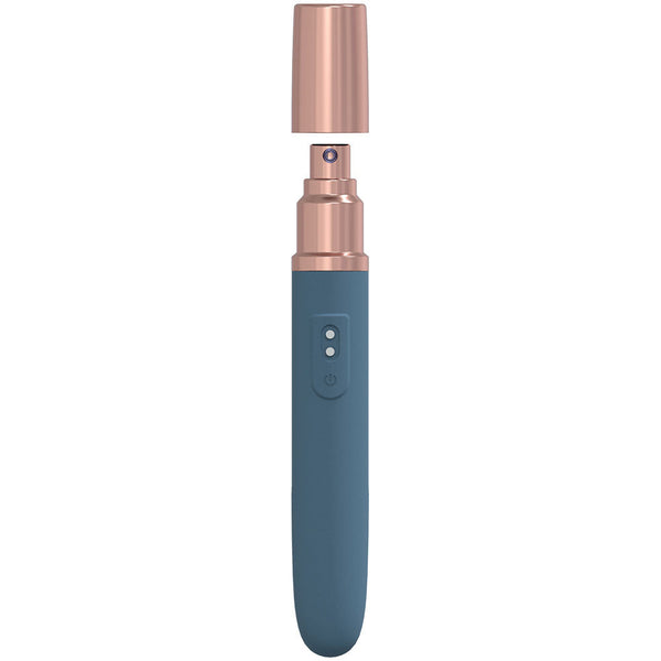 Loveline The Traveler Blue 17.6 Cm Usb Rechargeable  With Lube Applicator Wireless s