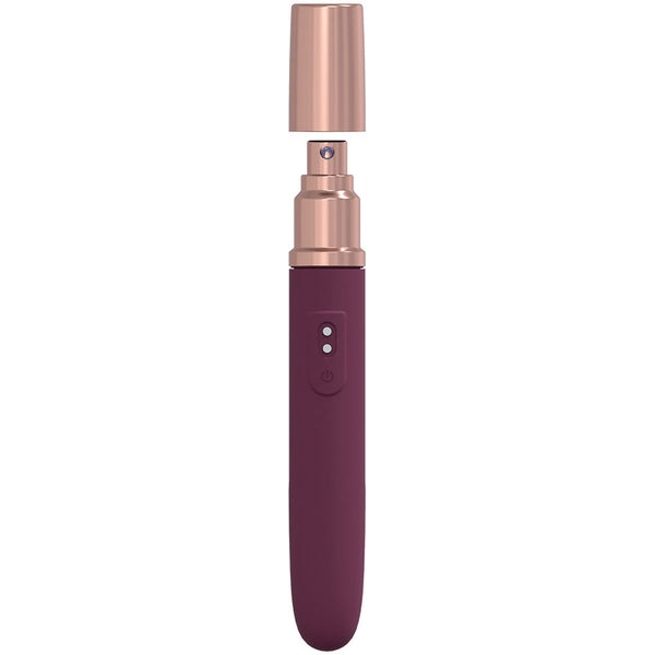 Loveline The Traveler Burgundy 17.6 Cm Usb Rechargeable  With Lube Applicator Wireless s