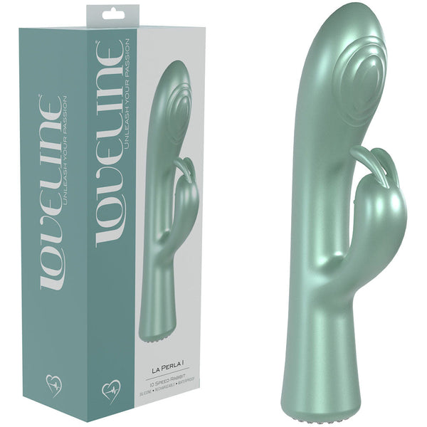 Loveline La Perla I Green Pearlescent 19.2 Cm Usb Rechargeable Rabbit  Rabbit s