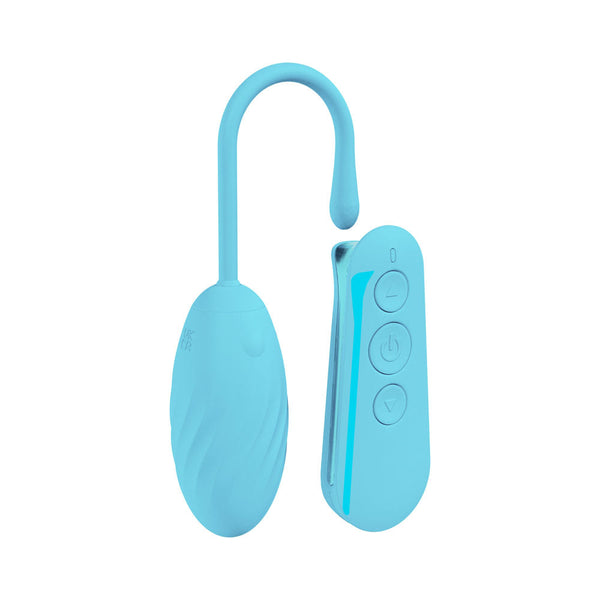 Loveline Felicite Blue Usb Rechargeable Vibrating Egg With Wireless Remote Bullets