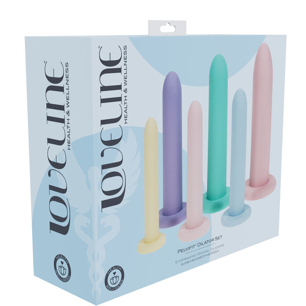 Loveline Pelvifit Expanding Vaginal Dilator Coloured Dilators Set Of 6 Sizes Kegel Exercisers