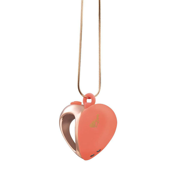 Lapdance Heart Pendant Wearable Necklace  Pink/Rose Gold Usb Rechargeable Wireless s