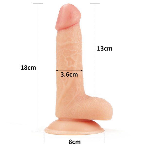 The Ultra Soft Dude Flesh 17.8 Cm (7'') Dong Realistic Dildos