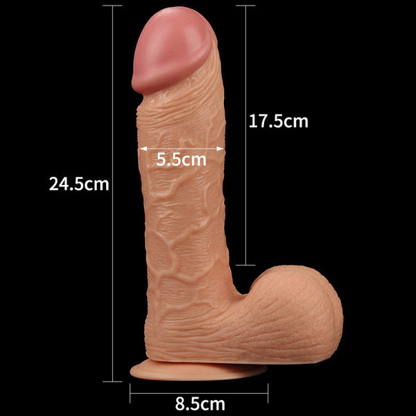 King Size 9'' Realistic Dildo Flesh 23 Cm Dong Realistic Dildos